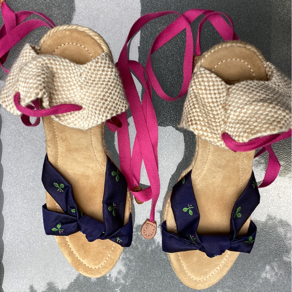 J. CREW WN SZ 7 WEDGE HEEL SANDALS